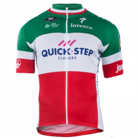 Maillot vélo 2018-Maillot vélo 2019 Quick Step Championnats de Italie